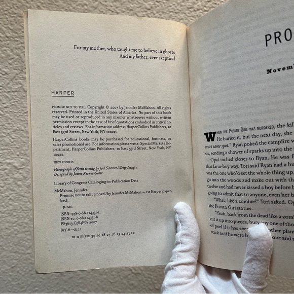 Book: Promise Not to Tell: A Novel. By Jennifer McMahon. VGUC - Picture 5 of 5